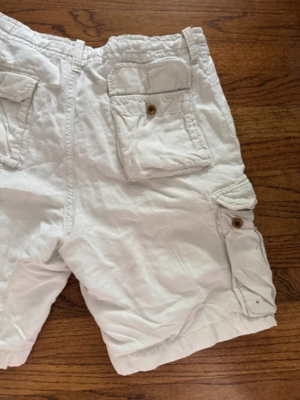 J Crew Broken-in Cargo shorts - size 34 - white